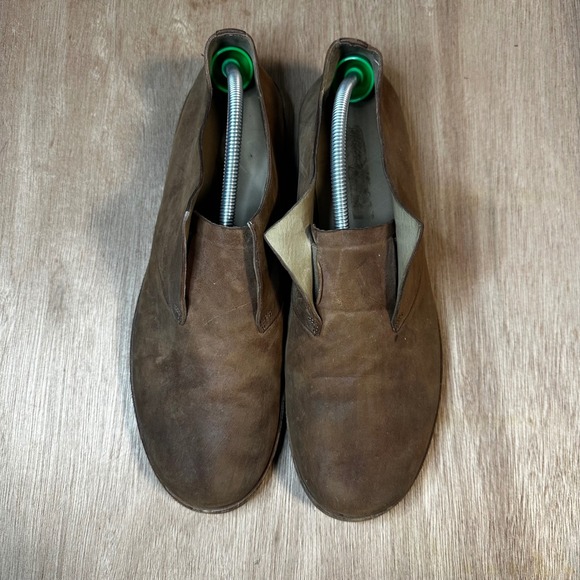 Marsell Italian Leather Brown Distressed Slip On Loafer Shoes Mens Sz 43 - Picture 3 of 9